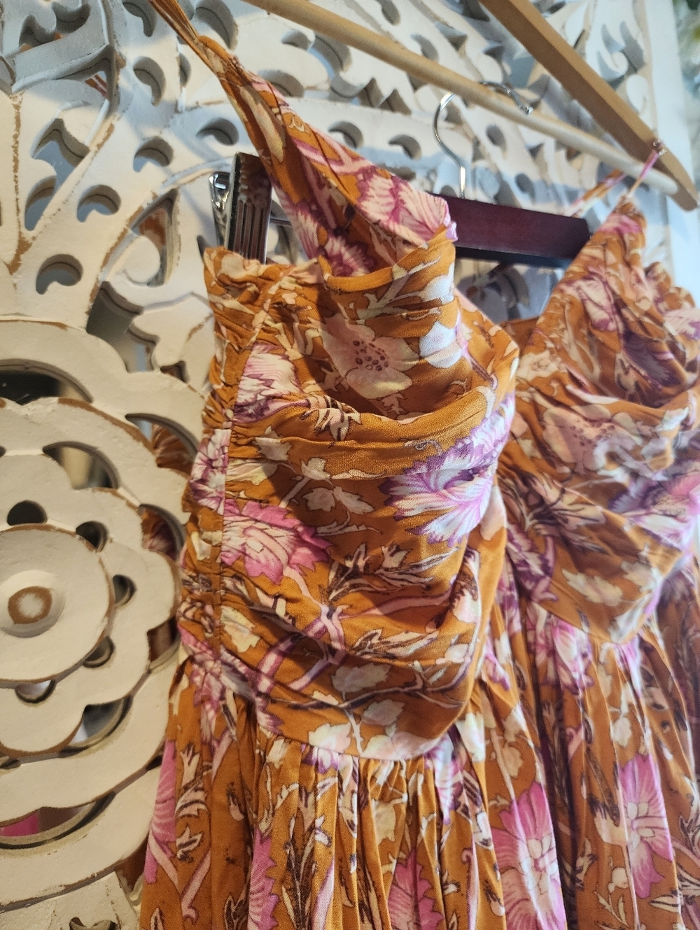 REVOLVE JEN'S PIRATE BOOTY FLORAL STRAPS MAXI DRESS SIZE LARGE - Picture 12 of 15